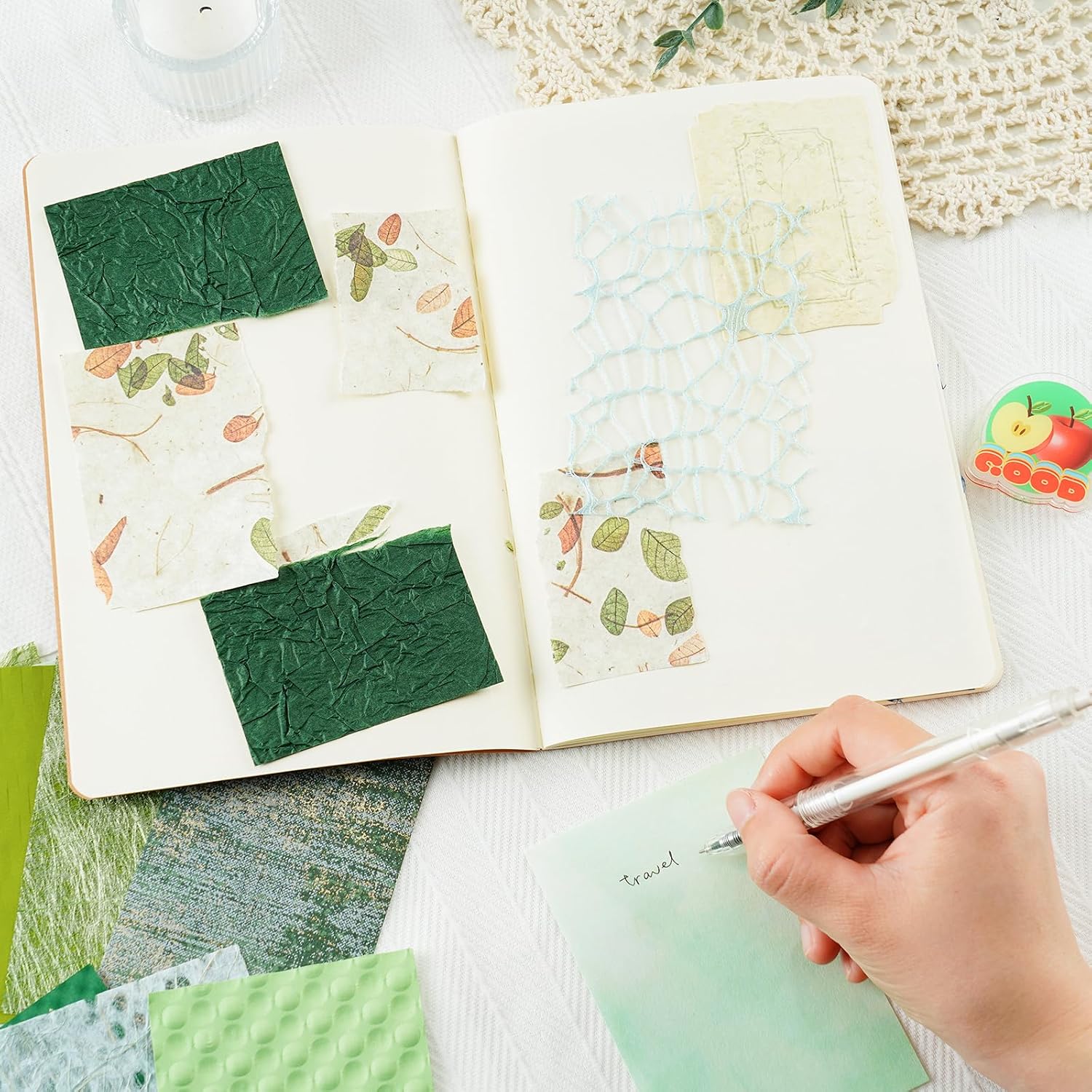 Assorted Texture Scrapbook Paper Set