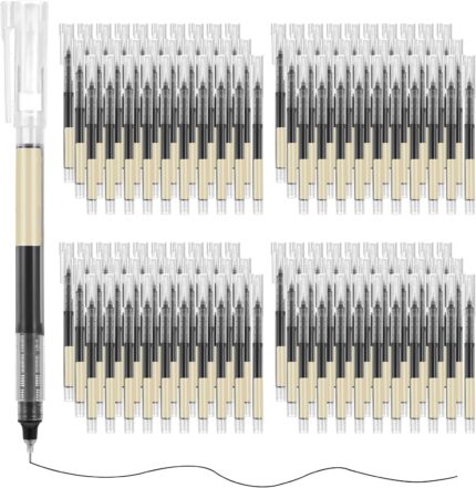 100-Pack Black Gel Pens