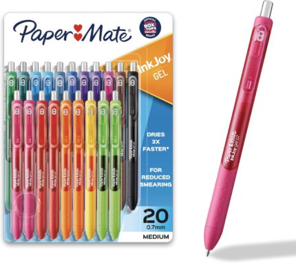 20-Pack Assorted Gel Pens