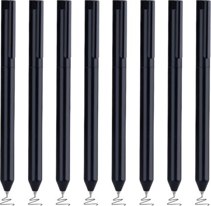 8-Pack Black 0.5mm Gel Pens