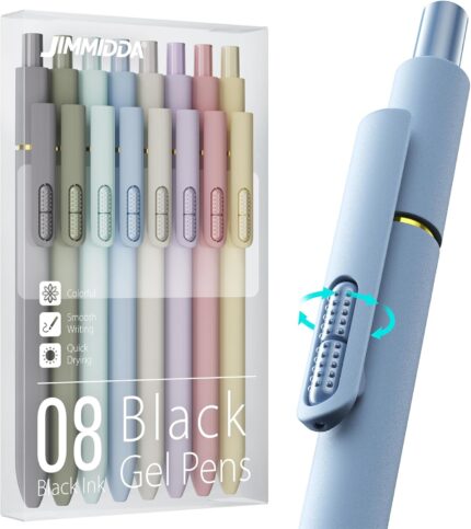 8-Pack Pastel Fidget Gel Pens