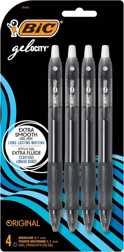 4-Pack Original Black Gel Pens