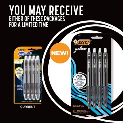 4-Pack Original Black Gel Pens