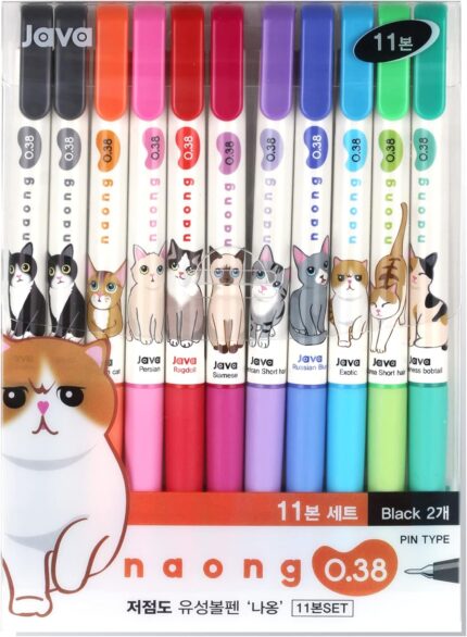 11-Pack Cat Design Fineliner Set