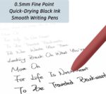 6-Pack Ret retractable Gel Pens