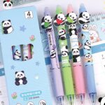 4-Pack Panda Erasable Gel Pens