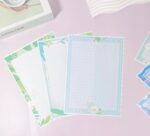 60-Piece Floral Lined Writing Paper
