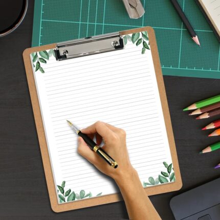 Botanical Leaf Lined Paper