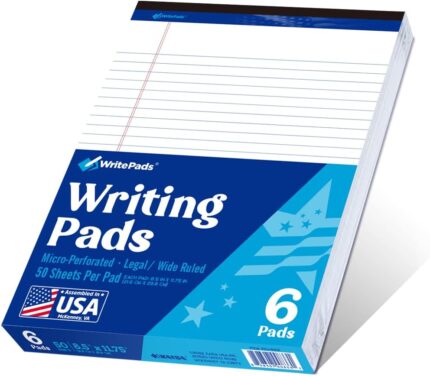 6-Pack Ruled Writing Pads