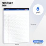 6-Pack Ruled Writing Pads