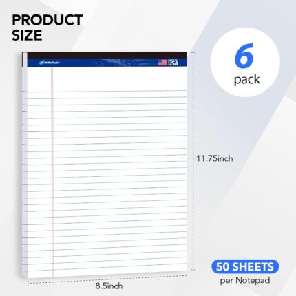 6-Pack Ruled Writing Pads