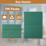 100-Pack Assorted Color Card Stock & Envelope Set