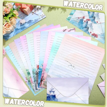 Watercolor Scenic Letter Writing Set